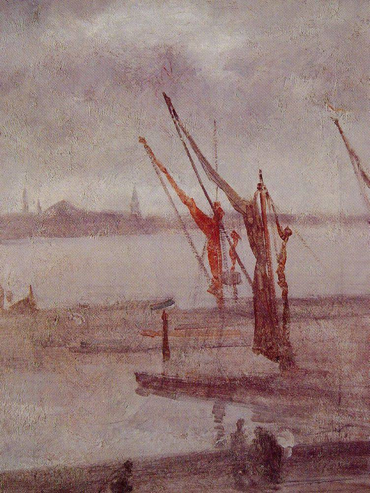 Chelsea Wharf Grey and Silver - James McNeill Whistler