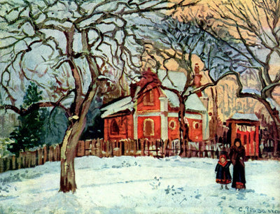 Chestnut Trees, Louveciennes, Winter in master bedroom