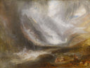 Val d'Aosta: Snowstorm, Avalanche and Thunderstorm by J.M.W. Turner — hand-painted landscape oil painting reproduction on canvas