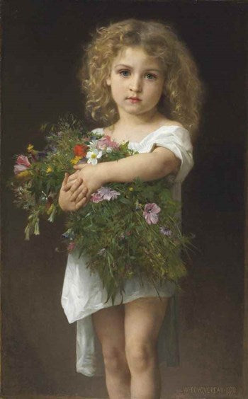 Child Holding Flowers