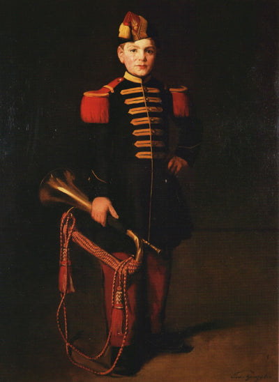 Child with a pipe by Eva Gonzales — oil painting reproduction