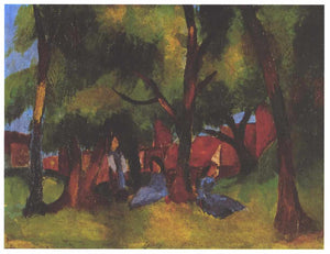 Children and sunny trees - August Macke