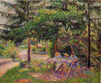 Children in a Garden at Eragny in home office