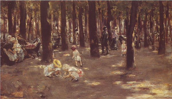 Children's playground in Tiergarten park in Berlin