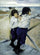 Children. Sasha and Yura Serov in apartment