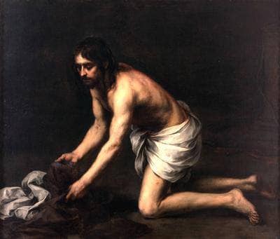 Christ after the Flagellation by Bartolome Esteban Murillo — hand-painted portrait oil painting reproduction on canvas