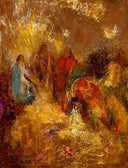 Christ and His Desciples by Odilon Redon — hand-painted abstract oil painting reproduction on canvas