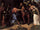 Christ and the Adulteress in entryway