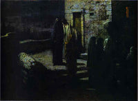 Christ and the Disciples Going out into the Garden of Gethsemane after the Last Supper by Nikolai Ge — hand-painted architectural oil painting reproduction on canvas