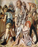 Christ and the Woman Taken in Adultery by Max Beckmann — hand-painted cultural oil painting reproduction on canvas
