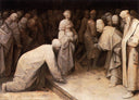 Christ and the Woman taken in Adultery by Pieter Bruegel the Elder — religion oil painting wall art, Northern Renaissance