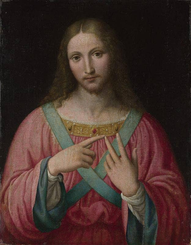 Christ by Bernardino Luini — hand-painted portrait oil painting reproduction on canvas