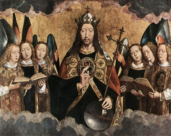 Christ Blessing, central panel from a triptych from the Church of Santa Maria la Real, Najera