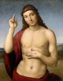 Christ Blessing by Raphael — female oil painting wall art, High Renaissance