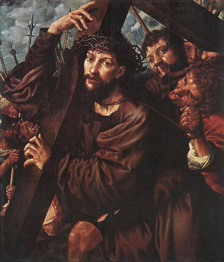 Christ Carrying The Cross by Jan van Hemessen — hand-painted cultural oil painting reproduction on canvas
