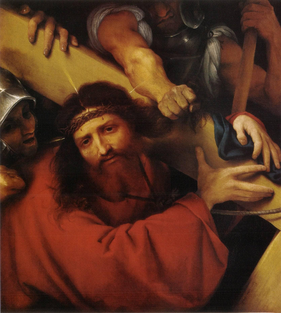 Christ Carrying the Cross by Lorenzo Lotto — hand-painted cultural oil painting reproduction on canvas