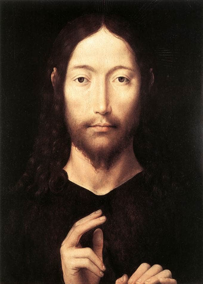 Christ Giving His Blessing - Hans Memling