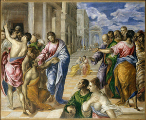 Christ healing the blind man - El Greco