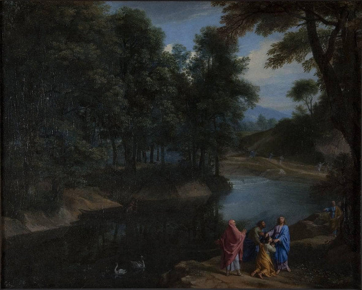 Christ Healing the Deaf-Mute by Philippe de Champaigne — hand-painted landscape oil painting reproduction on canvas