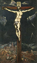 Christ in Agony on the Cross by El Greco — surrealism oil painting wall art, Mannerism Late Renaissance