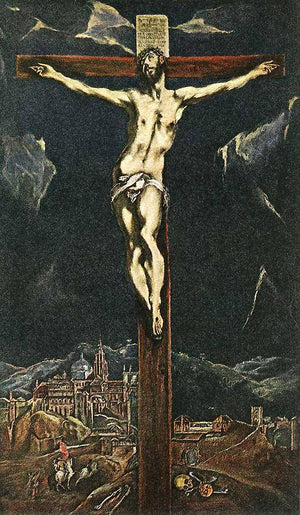 Christ in Agony on the Cross - El Greco