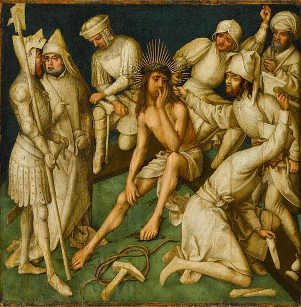 Christ in silence (Grey Passion-9) by Hans Holbein the Elder — hand-painted cultural oil painting reproduction on canvas