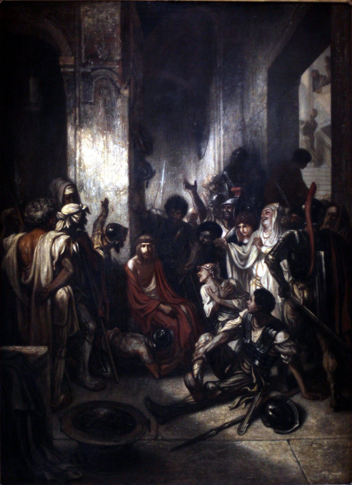 Christ in the Praetorium by Alexandre-Gabriel Decamps — hand-painted cultural oil painting reproduction on canvas