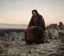 Christ in the Wilderness by Ivan Kramskoy — hand-painted cultural oil painting reproduction on canvas