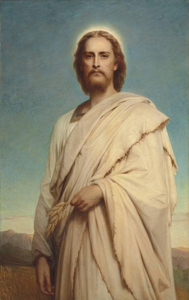 Christ of the Cornfield "and He Said Unto Them, the Sabbath was Made for Man,and Not Man for the Sabbath." Mark, Ii, 27. by Thomas Francis Dicksee — hand-painted portrait oil painting reproduction on canvas