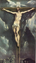Christ on a cross by El Greco — surrealism oil painting wall art, Mannerism Late Renaissance