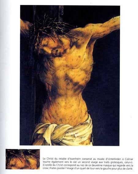 Christ on the Cross (detail from the central Crucifixion panel of the Isenheim Altarpiece)