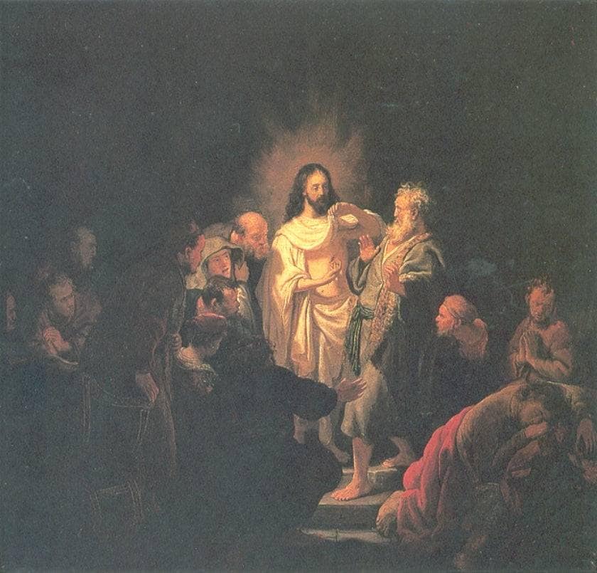 Christ Resurected by Rembrandt — hand-painted cultural oil painting reproduction on canvas