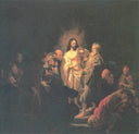 Christ Resurected by Rembrandt — hand-painted cultural oil painting reproduction on canvas