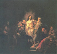 Christ Resurected by Rembrandt — hand-painted cultural oil painting reproduction on canvas