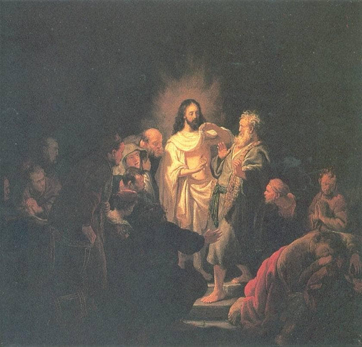 Christ Resurected by Rembrandt — hand-painted cultural oil painting reproduction on canvas
