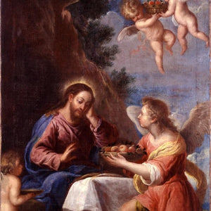 Christ served by angels