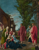Christ Taking Leave of His Mother by Albrecht Altdorfer — hand-painted cultural oil painting reproduction on canvas