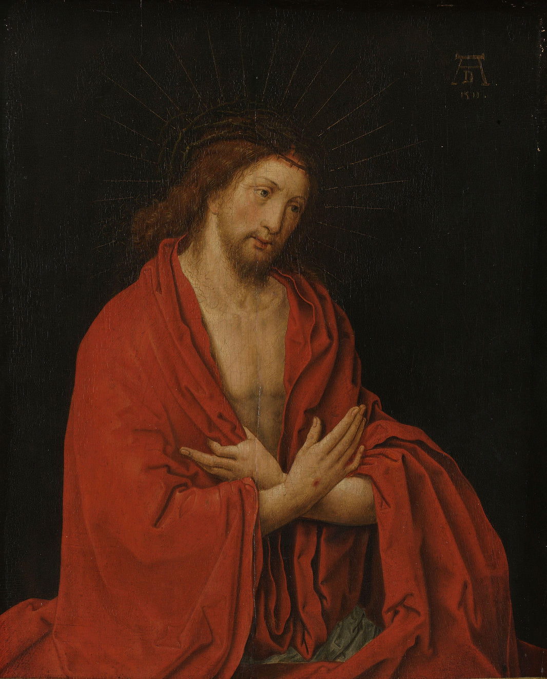 Christ With Crown Of Thorns by Lucas van Leyden — hand-painted cultural oil painting reproduction on canvas