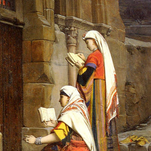 Christian Women at the Tomb of the Virgin, Jerusalem by Jean Lecomte du Nouÿ — Oil Painting Reproduction