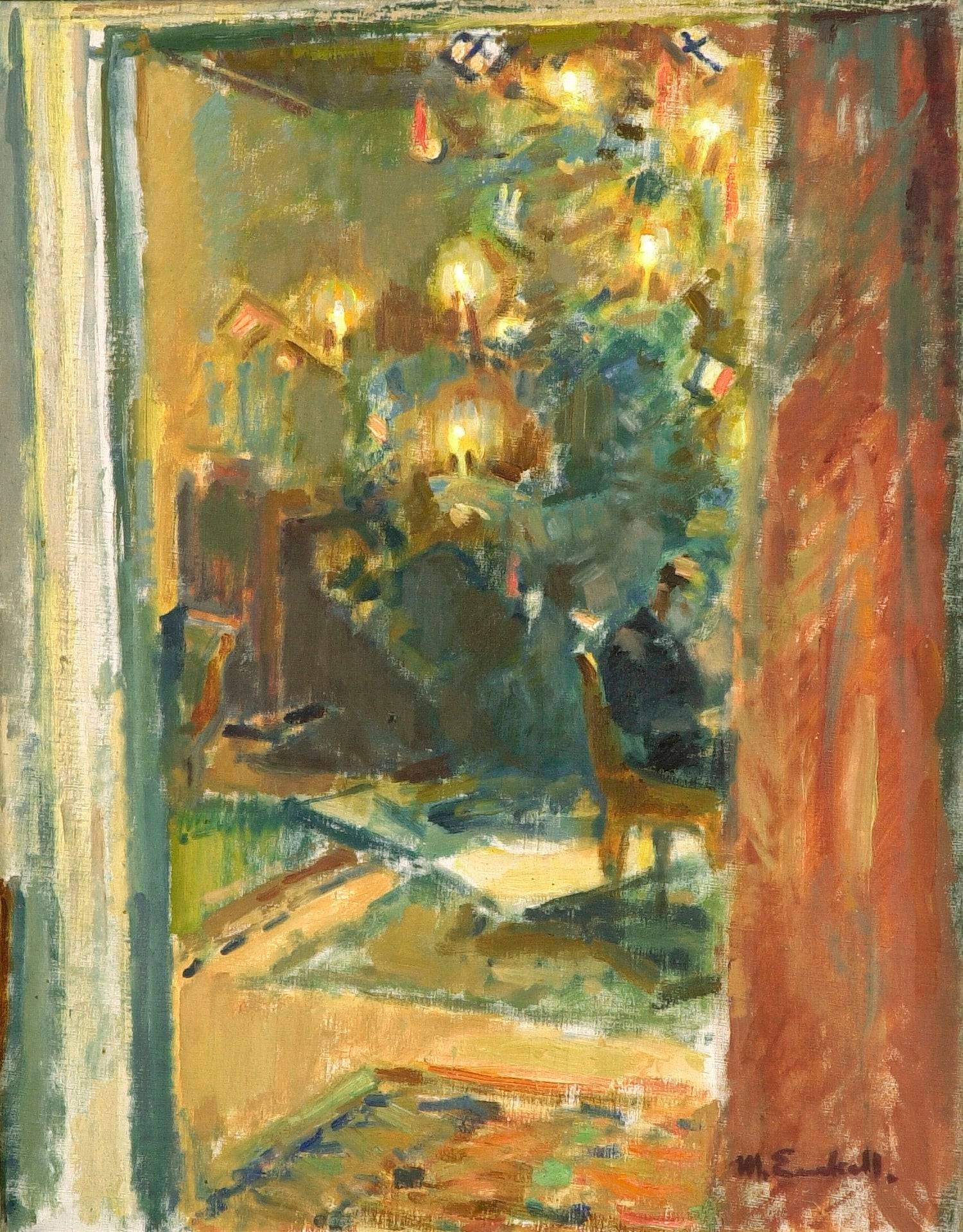 Christmas Tree in the Hall of Kilo Mansion - Magnus Enckell