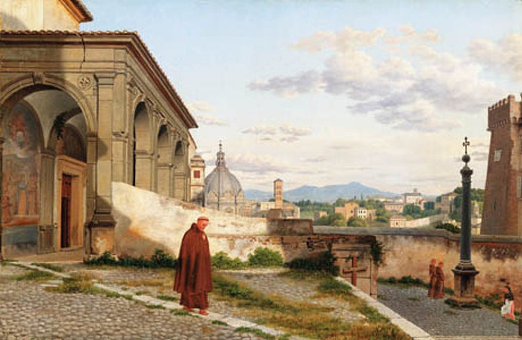 The North-East part of the Capitoline Hill - Christoffer Wilhelm Eckersberg