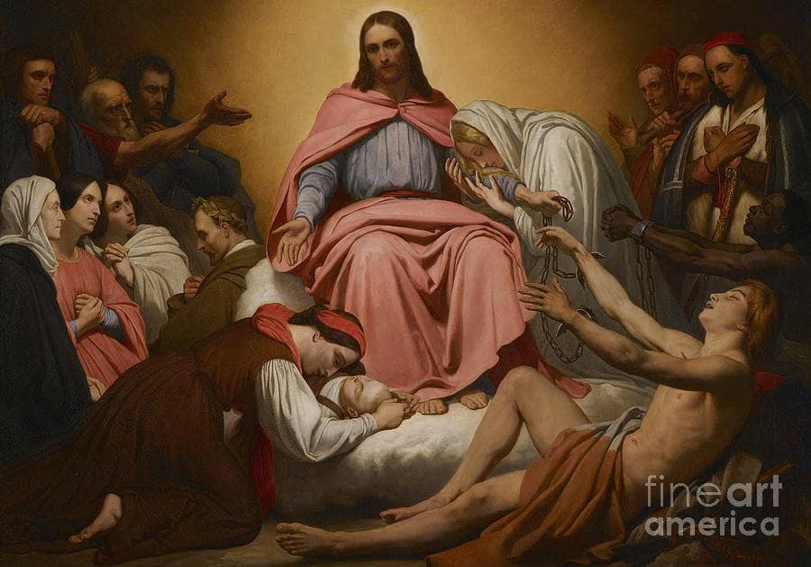 Christus Consolator by Ary Scheffer — hand-painted cultural oil painting reproduction on canvas