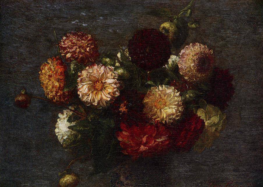 Chrysanthemums - Henri Fantin-Latour