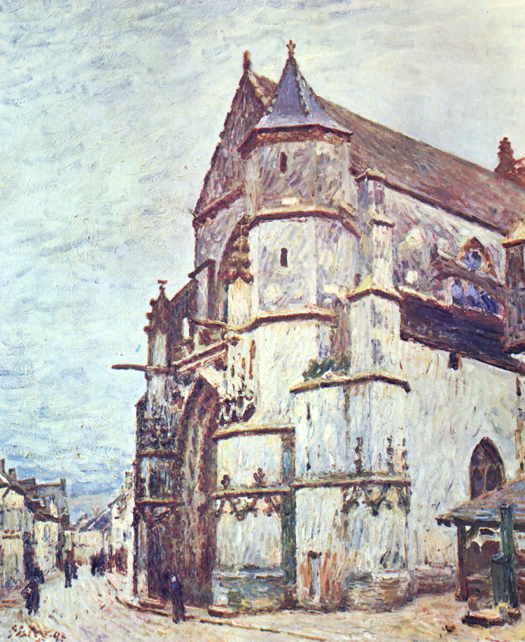 Church at Moret after the Rain - Alfred Sisley