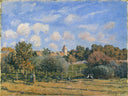 Church at Noisy Le Roi in Autumn by Alfred Sisley — hand-painted botanical oil painting reproduction on canvas