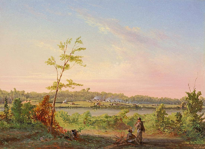 Church Flat Camp, Dec. 10, 1864 by Conrad Wise Chapman — hand-painted landscape oil painting reproduction on canvas