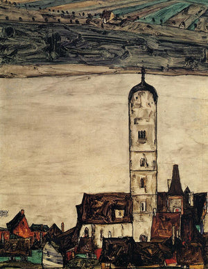 Church in Stein on the Danube - Egon Schiele