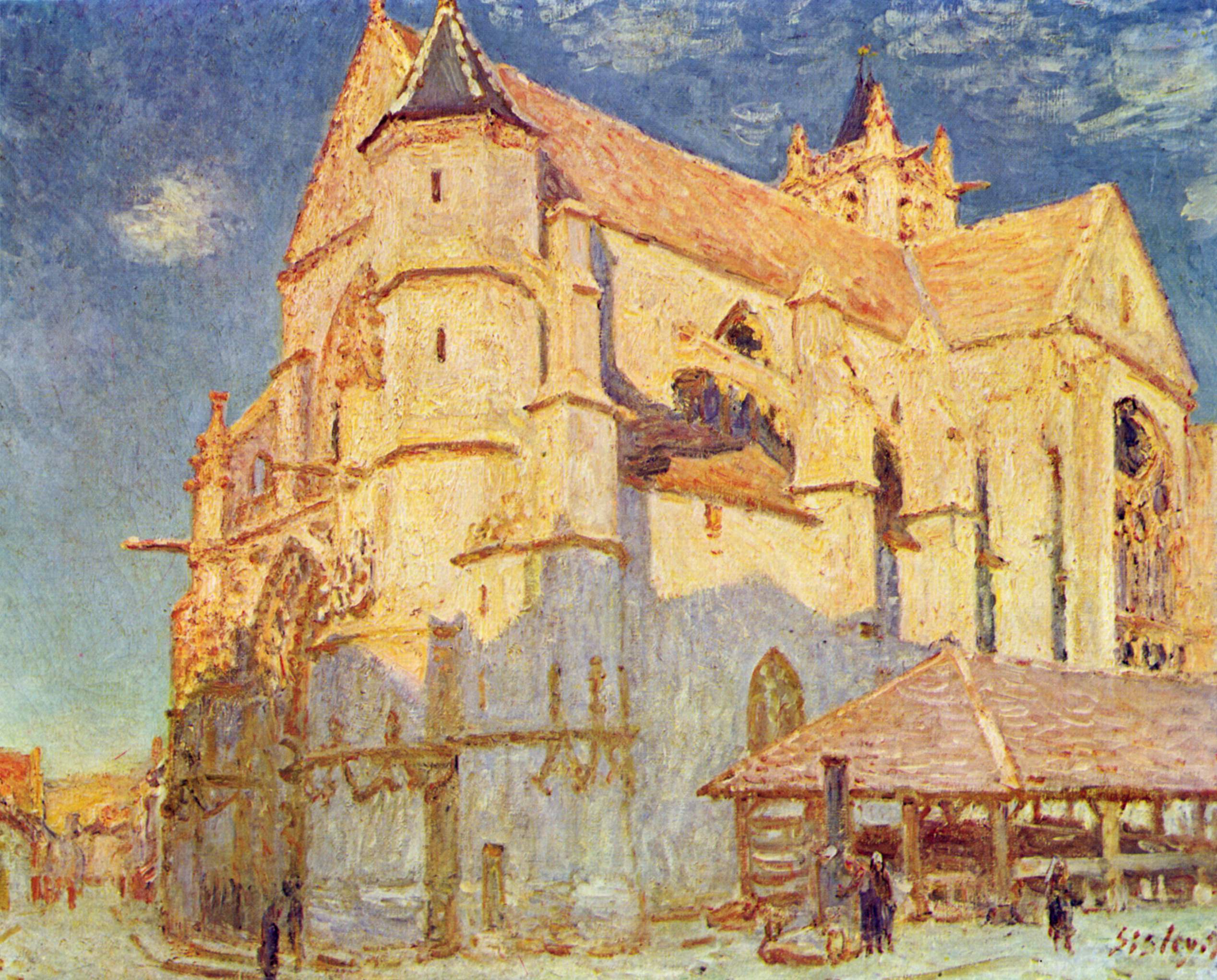 Church of Moret - Alfred Sisley