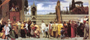 Cimabue's Celebrated Madonna Carried in Procession Through the Streets of Florence by Frederic Leighton, fantasy oil painting wall art, Academicism