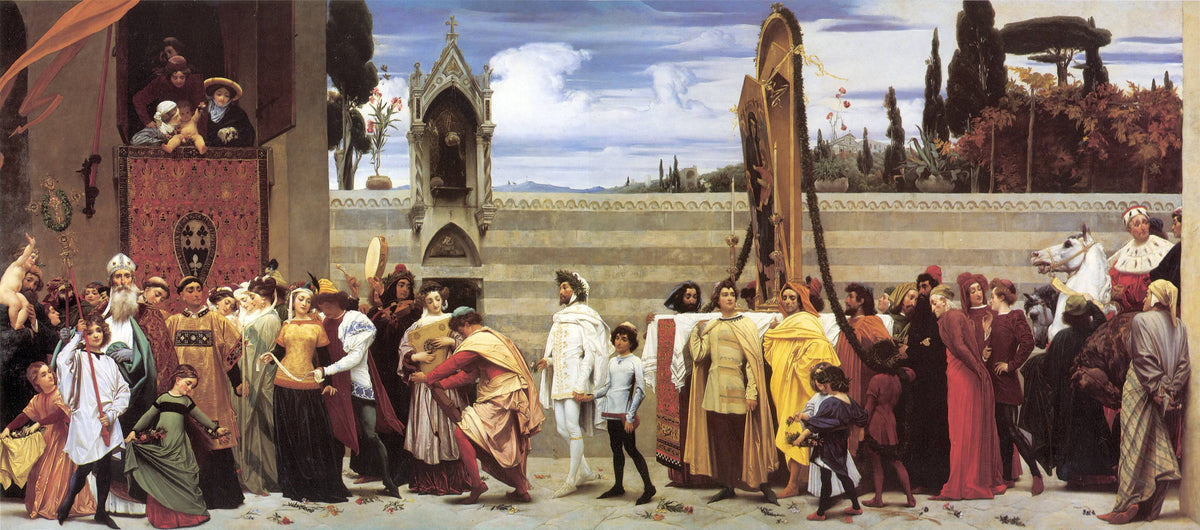 Cimabue's Celebrated Madonna Carried in Procession Through the Streets of Florence